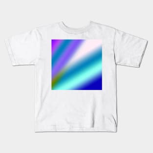 purple green white abstract texture art Kids T-Shirt